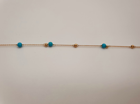 Bracelet marseillais Perles turquoises