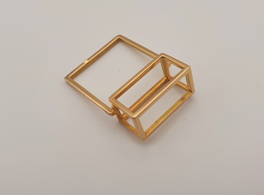 Bague Squelette Cube