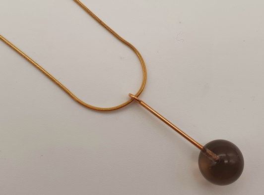 Collier Serpentine & Boule quartz