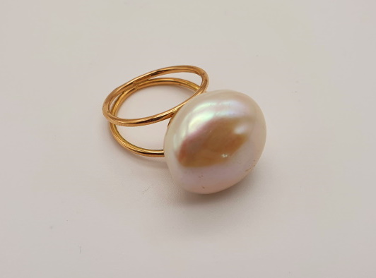 Bague perle de Chine