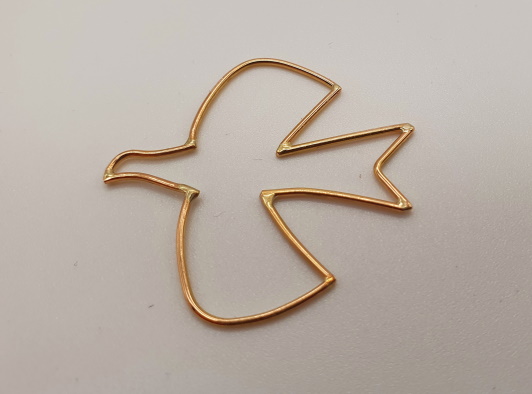 Pendentif Colombe fil Or jaune