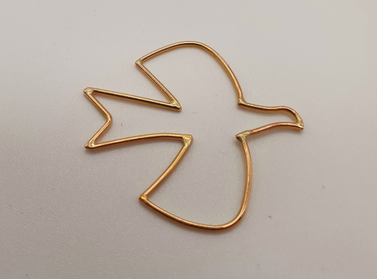 Pendentif Colombe fil Or jaune