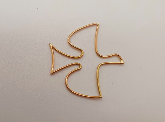 Pendentif Colombe Or