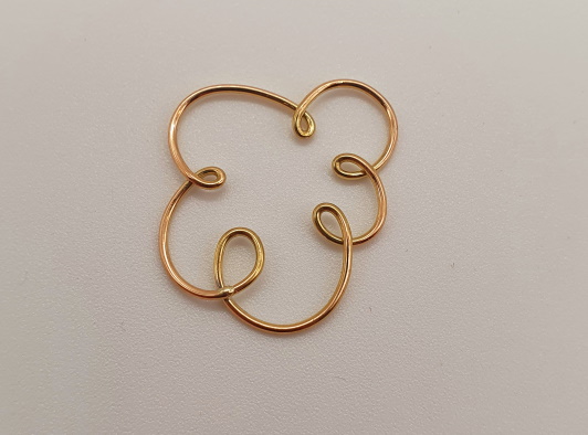 Pendentif nuage en or