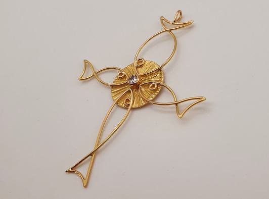 Pendentif Poissons Diamant